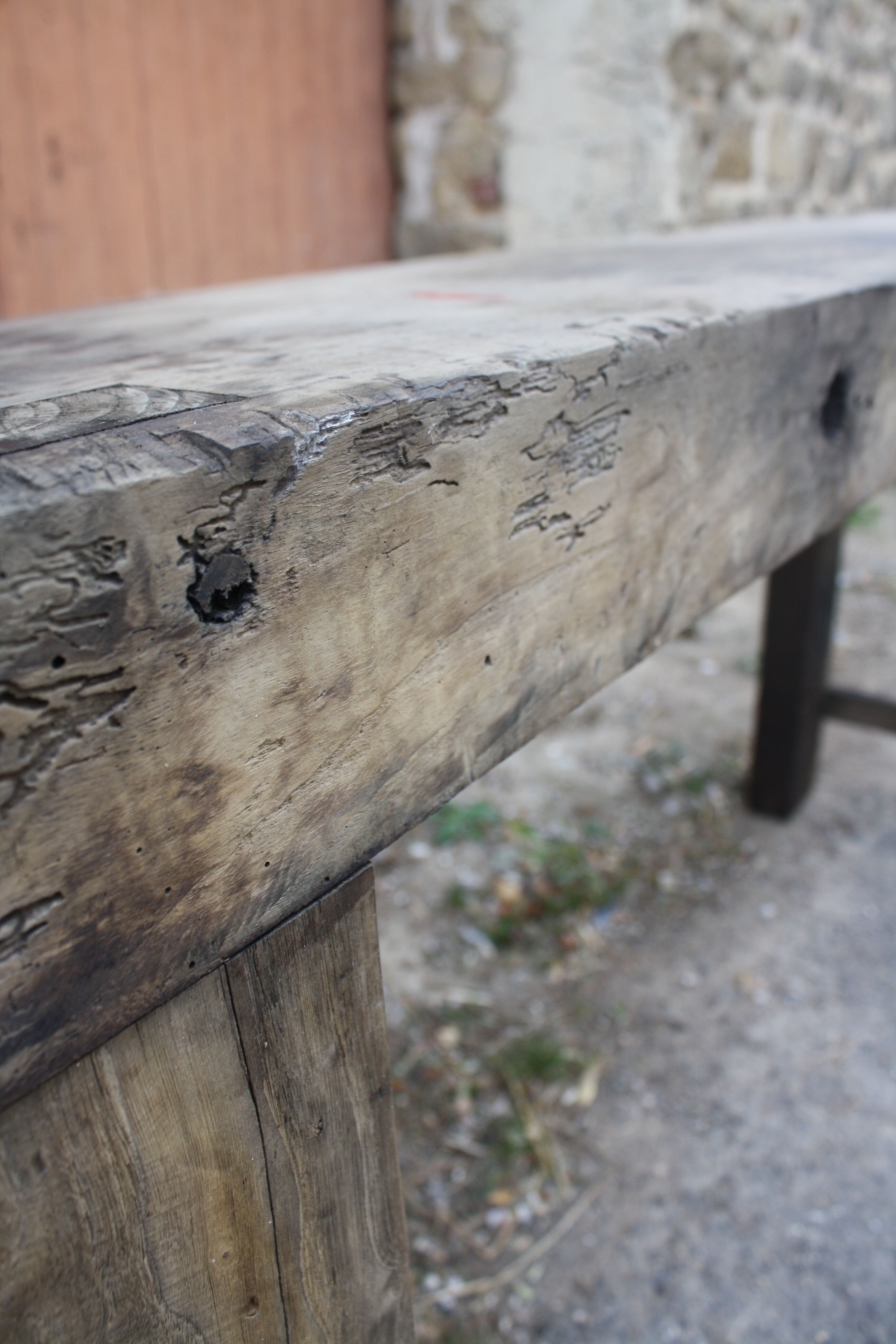 Ancient rough wood 167 cm