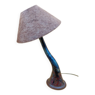 Lampe céramique signée