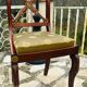 Solid mahogany chair, Restoration period, 19th century