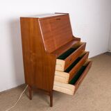 Danish Teak Secretary Desk Model 37 by Arne Wahl Iversen for Vinde Mobelfabrik 1960.