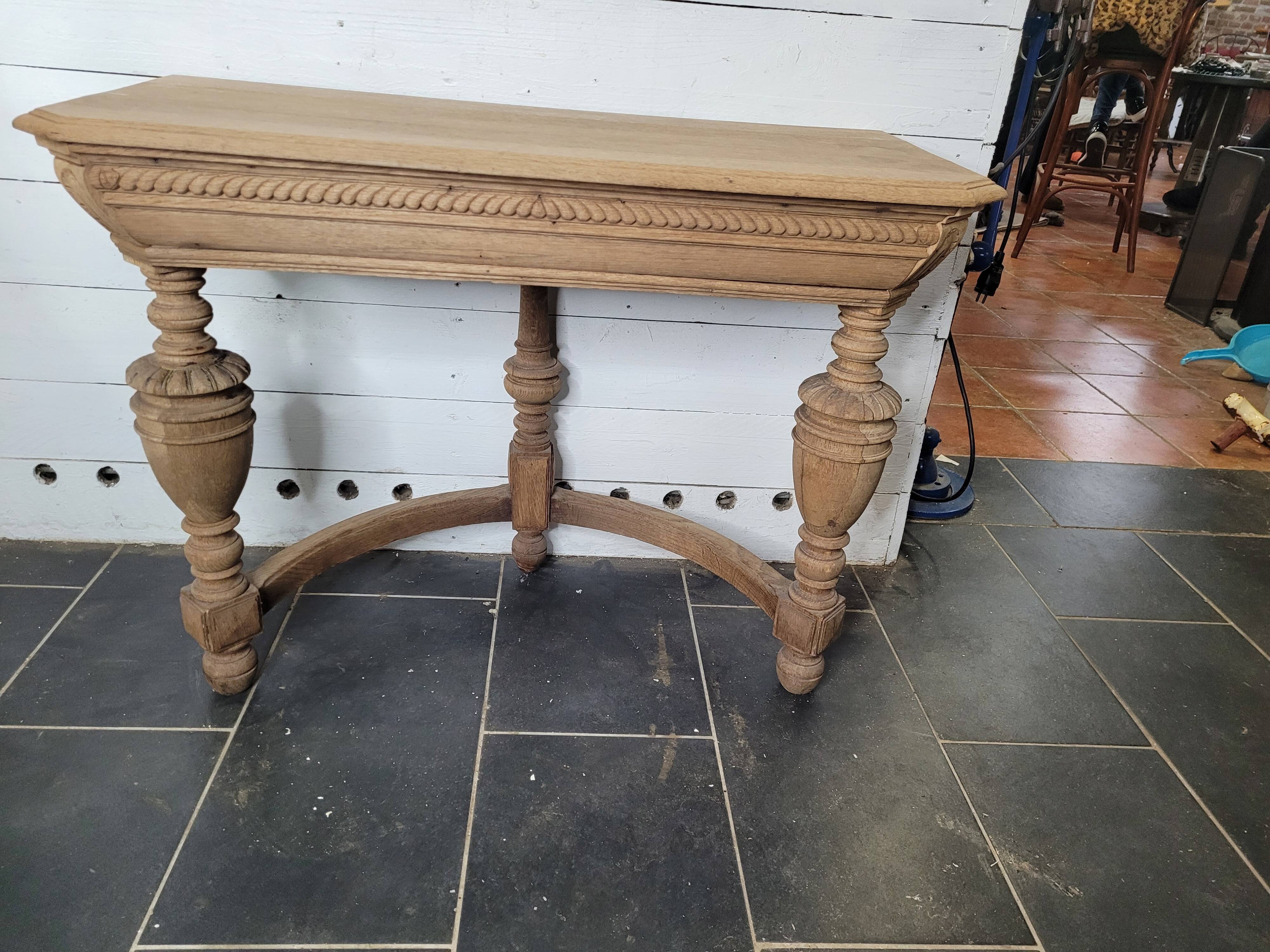 Old oak console