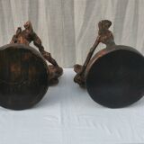 Pair of “brutalist” stools