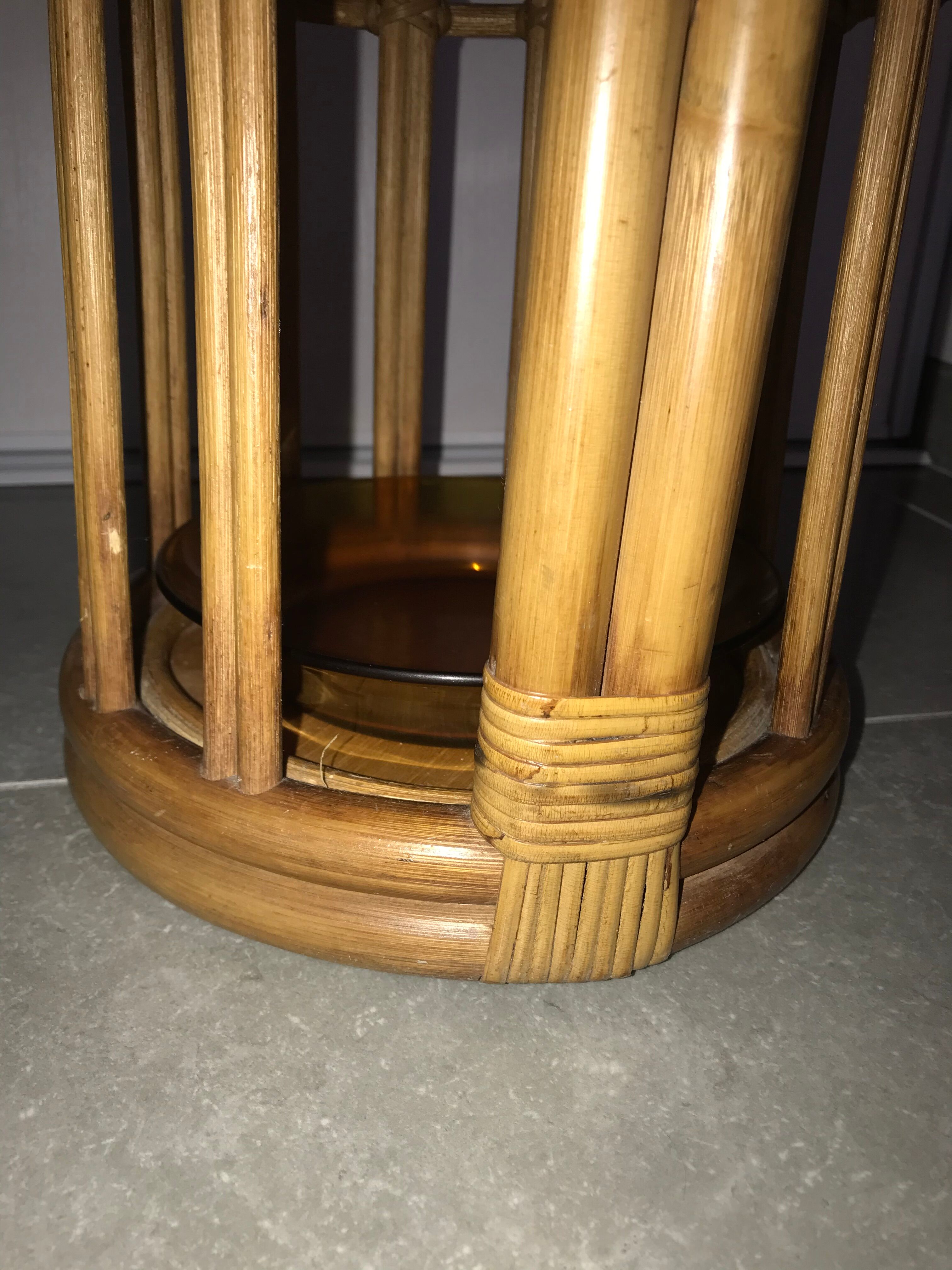 Rattan umbrella carrier