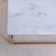 Square coffee table in white marble Ibiza