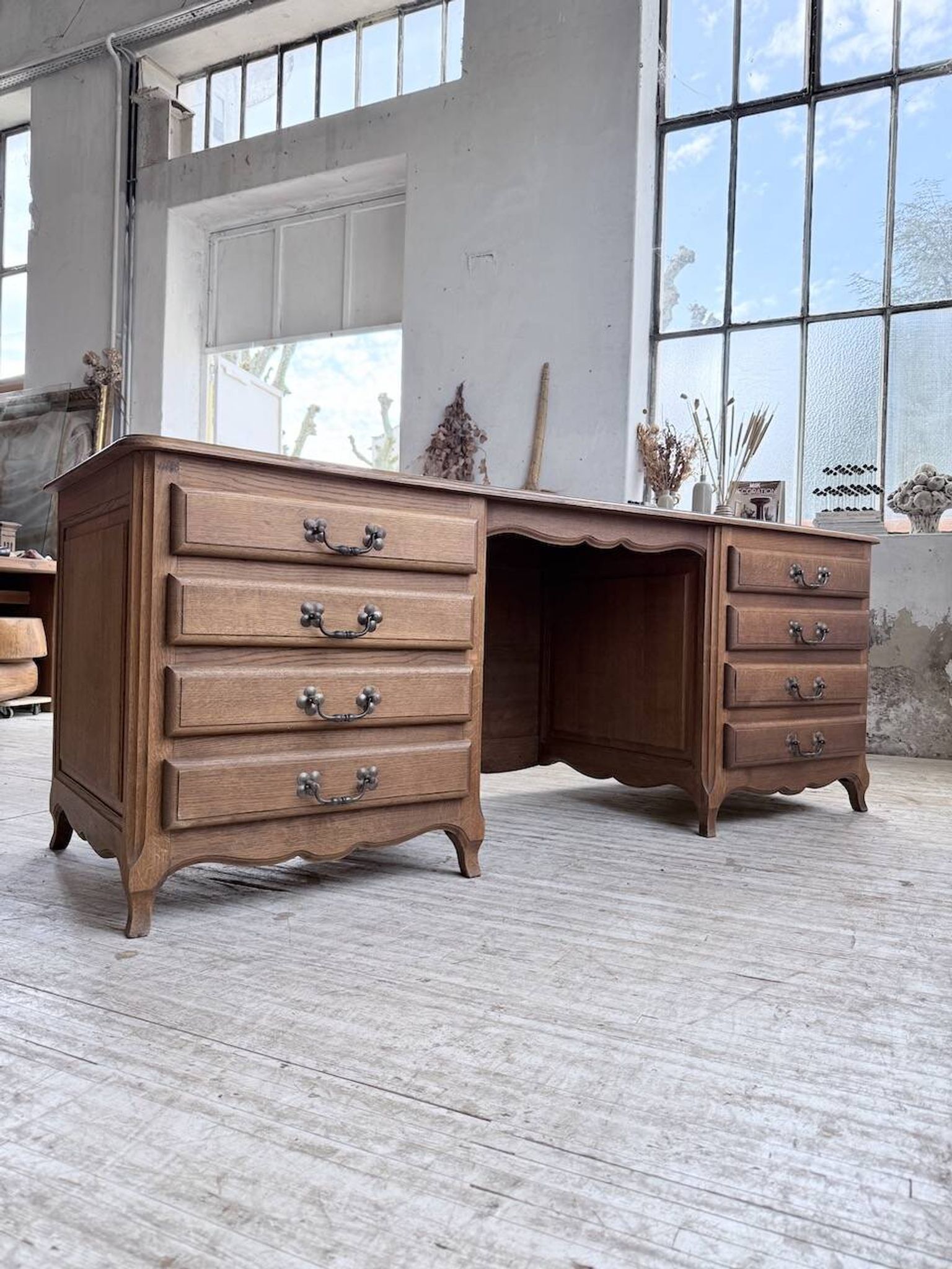 Oak desk or counter 1960