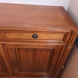 Louis XVI style cherry wood 3-door sideboard
