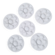 Set of 6 oyster plates with shells in white earthenware