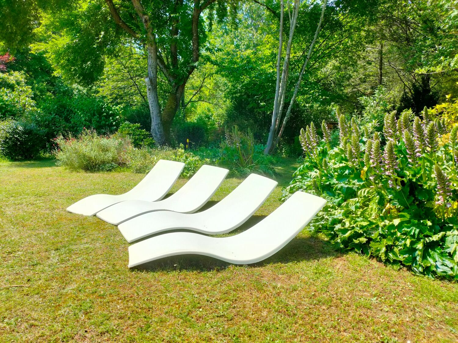 1970 club med fiber lounge chairs