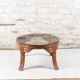 Table basse vintage en rotin