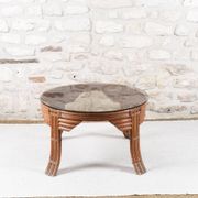 Vintage rattan coffee table