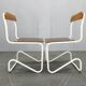 Ensemble de 4 chaises cantilever Bauhaus, acier tubulaire, Allemagne années 1930