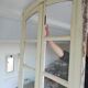 Old glass door