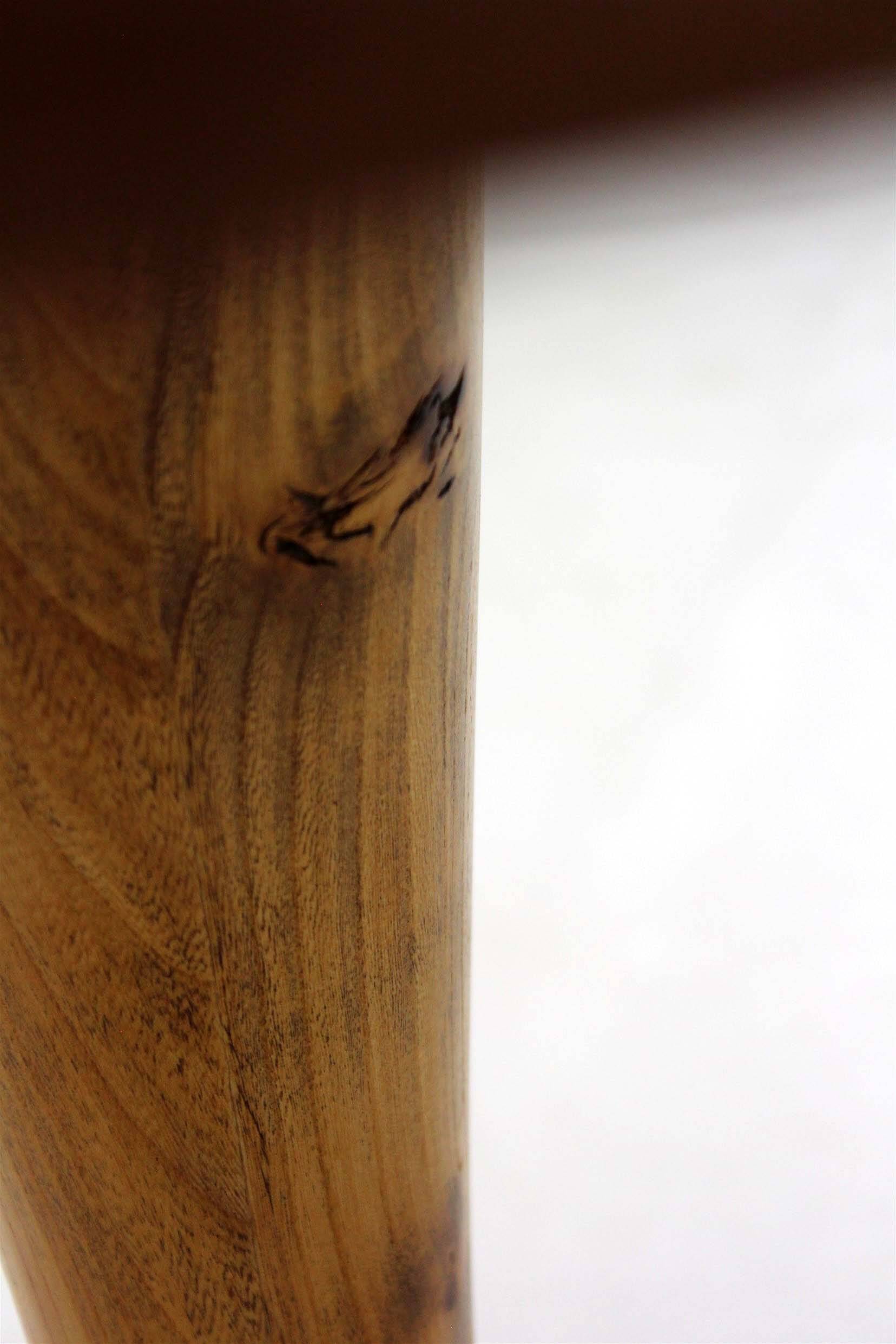 Tulip coffee table in walnut, mid-century modern style, restored by Dřevotvar, 1960s.