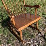 Wooden rocking-chair