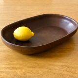 Vintage brown Dutch ceramic dish