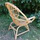 Fauteuil corbeille enfant en rotin