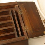 Antique table cabinet in solid mahogany XXth