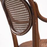 Ensemble ancien de chaises pour enfants en osier et bois courbé Michael Thonet, 2