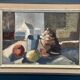 Huile sur panneau – « Nature morte » attribuée à Åke Wilhelm Andersson – 1962