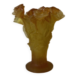 Daum glass paste vase