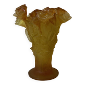 Daum glass paste vase