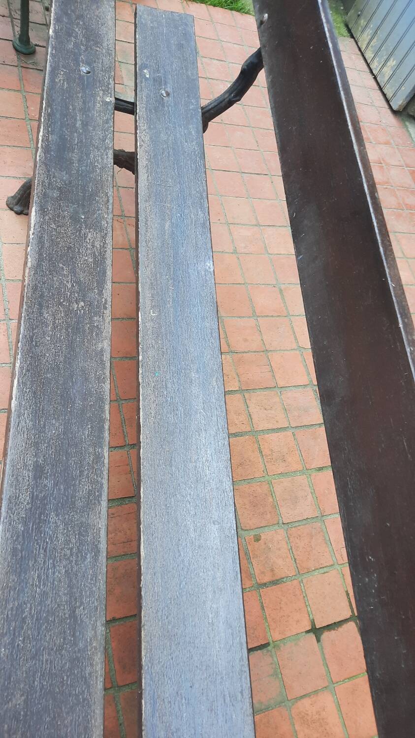 Cast iron garden bench