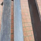 Cast iron garden bench