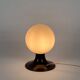 Wall lamp or table lamp in opaline glass and metal, 70s