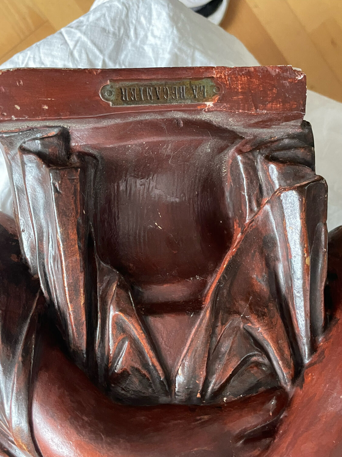 Bust of the Recamier in painted plaster