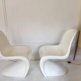 Pair of Verner Panton S chairs in fiberglass, Series 1, 1967
