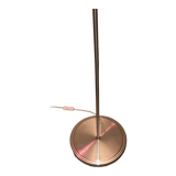 Discreet brushed metal floor lamp