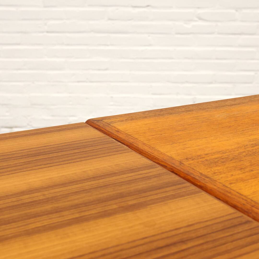 Table à manger extensible en teck danoise par brdr furbo années 1960