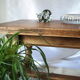 Table basse campagnarde western chêne vintage