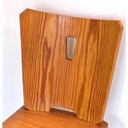 Vintage brutalist pine chairs