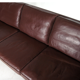 Danish vintage retro 3-seater sofa in Scandinavian oak Stouby leather from the 60s 70s