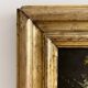 Old oil painting on wood of a bouquet of flowers signed Petit.