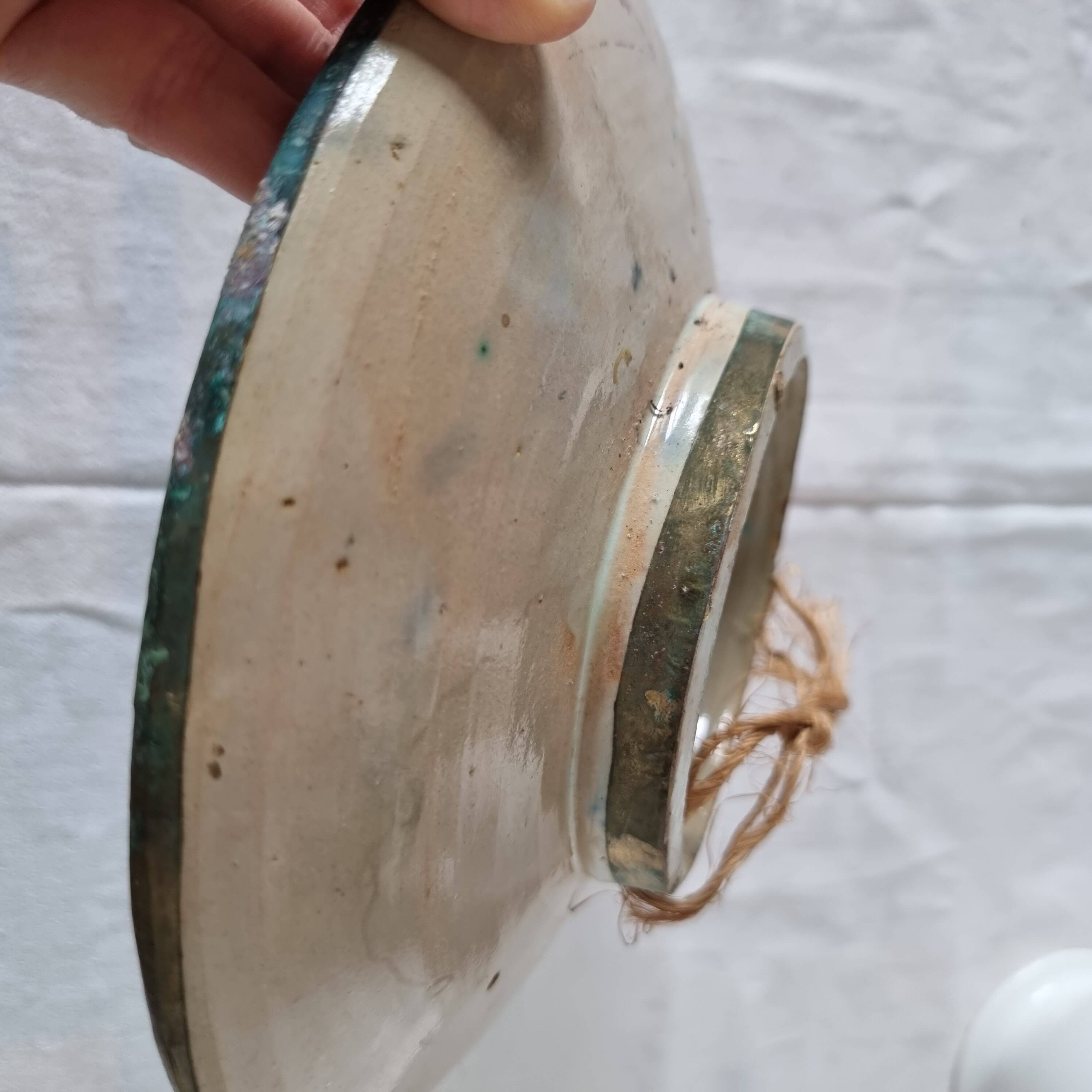 Exceptional 17th-18th century Hispano-Mudéjar bowl/plaque, framed