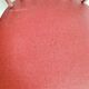 Pair of wooden bistro chairs and red imitation seating