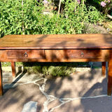 Antique farmhouse table in solid oak, 1900