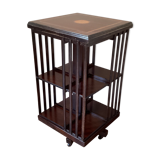 Rotating bookcase, vintage English