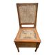 Chaise osier avec assise ouvrable