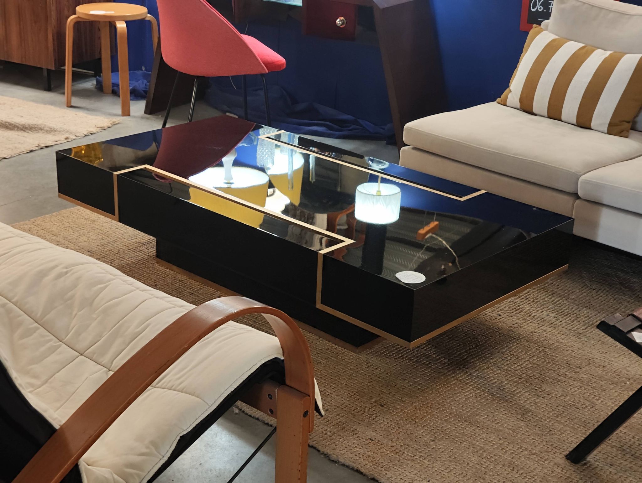 Rare Roche Bobois coffee table from the 1970s.