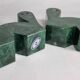 Pair of alabaster bookends, Italian design, vintage 16 cm