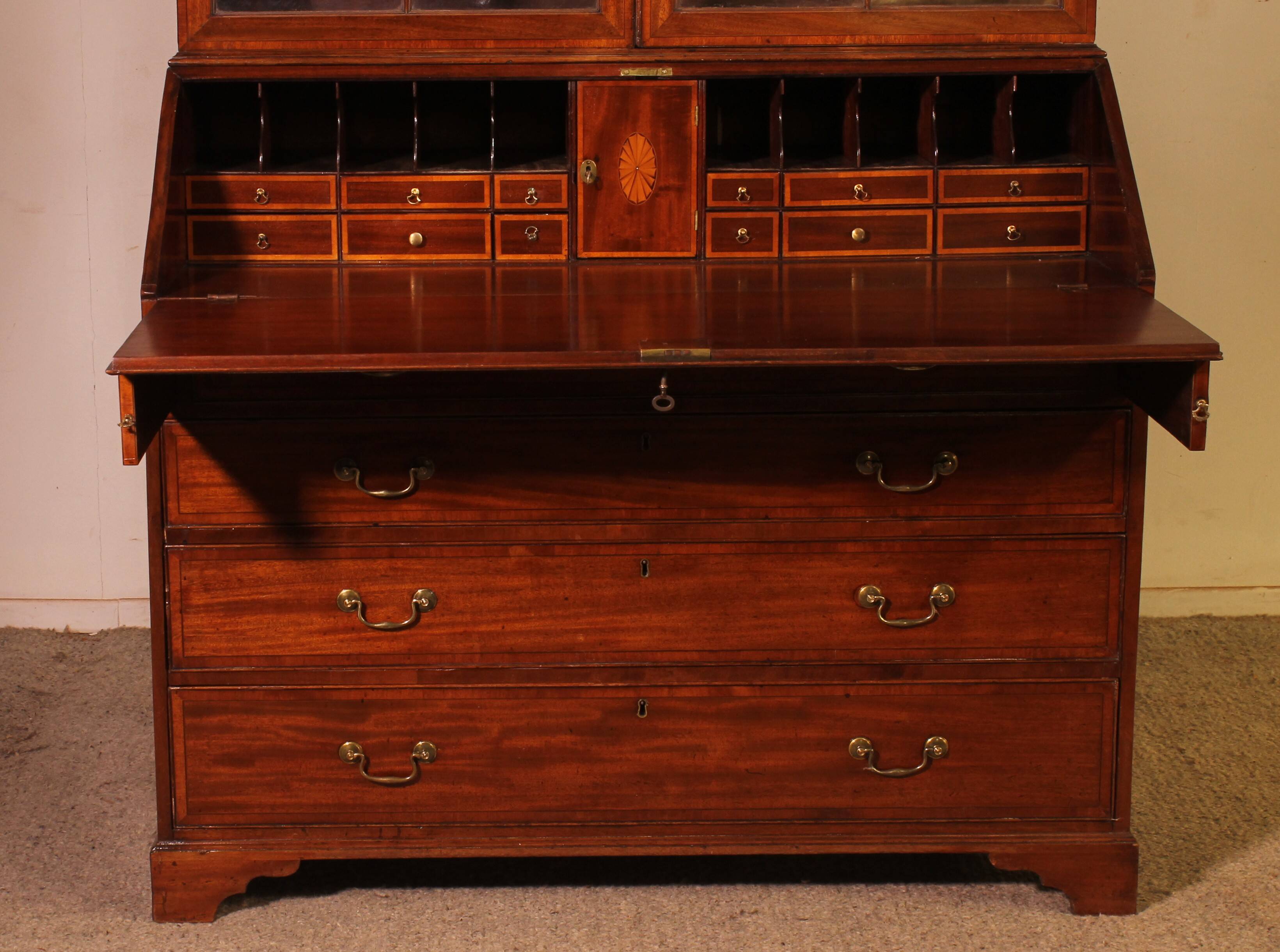 18th Century Mahogany Secretary - England