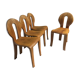 1980's wooden dining chairs.
