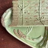 Barbotine asparagus dish and drainer