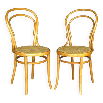Two brand new caned No. 14 chairs, not Thonet (origin Germany)