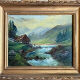 Canvas, mountain landscape by Chatelin