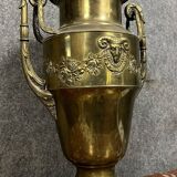 Empire style ibex vase in gilded brass circa 1850