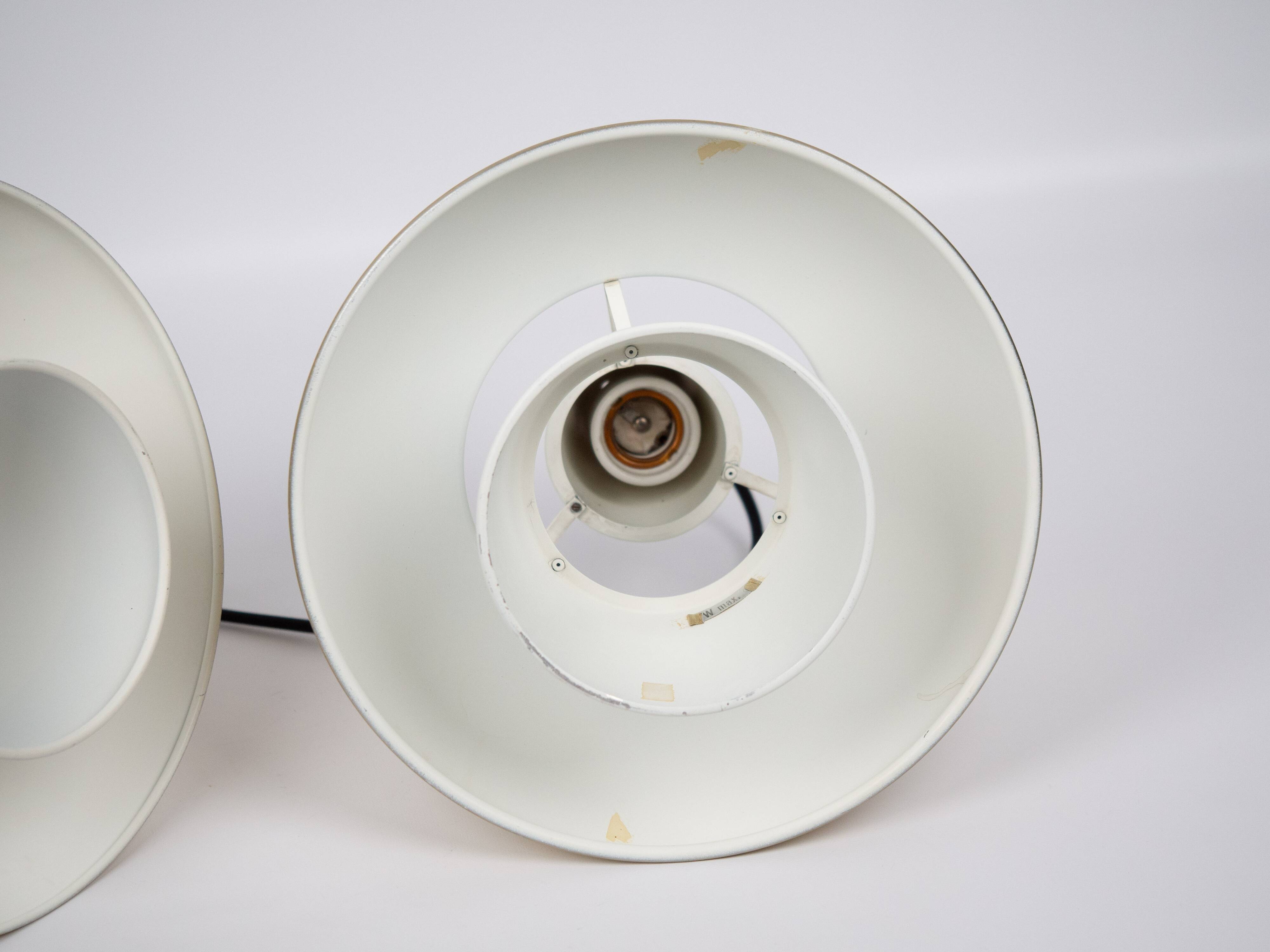 Pair of 2 Danish vintage lamps Doo Wop by Henning Klok, Louis Poulsen, 1940